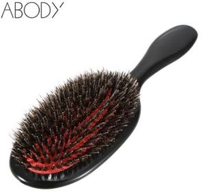 新しいアボディヘアブラシプロフェッショナル理髪用品ヘアブラシコンボもつれブラシヘアコンボ用イノシシ毛ブラシヘアツール