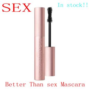 Wholesale Top Quallity!New Face Cosmetic Better Than Sex Better Than Love Mascara Black Color long lasting More Volume 8ml Masacara