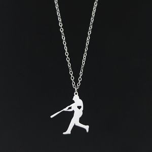 Wholesale baseball sports necklaces for sale - Group buy Baseball Pendant Necklace Exercise Stainless Steel Love Sports Jewelry Unique Silver Gift for Baseball Fans New Arrival