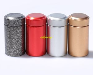 5,5*3,7 cm Weißblech Mini Tee box Reise Outdoor Versiegelt Glas Dosen teabox Zinn aufbewahrungsboxen