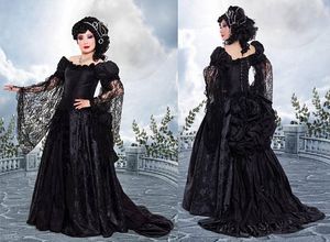 Dark Roses Bustle ball 드레스 댄스 파티 드레스 Couture Dark Fantasy 중세 르네상스 빅토리아 퓨전 고딕 저녁 무도회 코르 셋 드레스