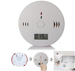 Carbon Monoxide Detector Tester Poisoning CO Gas Sensor Alarm for Home Security Safety with Retail box Include 3pcs Battery SN984 on Sale