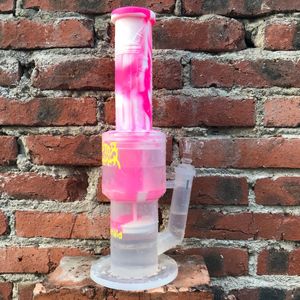 Wholesale c glass for sale - Group buy Glass Bong Water Bong Crystor C Inch Big Tall Bong Honeycomb Percolator Silicone Water Pipe Oil Rig