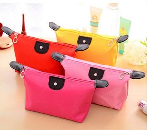 candy color Travel Makeup Bags Women Lady Cosmetic Bag Pouch Clutch Handbag Hanging Jewelry Casual Purse beach wash bags