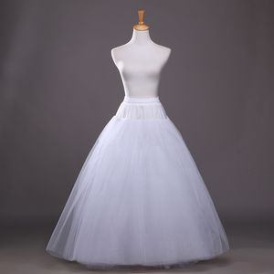 4 Kat Petticoat Tül Sıcak Slip Slip Düğün Aksesuarları Petticoat Crinoline için Çemberler Olmadan Kimya