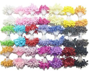 90 PCS/lot vente en gros multicolore bricolage mousse fleur 5mm étamine gâteau décoration et bricolage pistil étamine