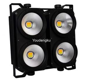 2 조각 Powercon 장식 DJ 4x100W 블라인드 매트릭스 COB 무대 조명 LED 블라인더 COB 4 눈