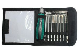 9pcs многофункциональный комбинированный отвертка Kit 1/4