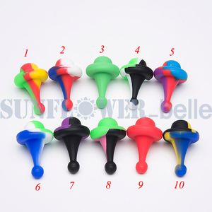 Silicon Carb Cap Rök Unbreakable Silicone Fit för 21.5 / 25mm Diameter Banger Nail 520