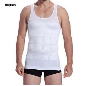 Hirigin الصيف الرجال ضئيلة الجسم رفع المشكل البطن الدهنية المغفل الملابس الداخلية سترة مشد ضغط