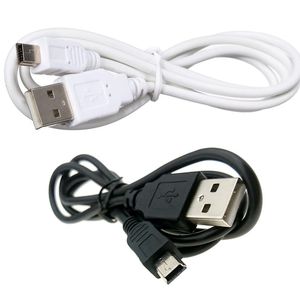 Vit svart m v3 pin p Mini USB till USB Data Sync Cable Cable för MP3 MP4 GPS kamera Mobiltelefon Laddningskabel DHL FedEx EMS Free Ship