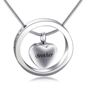aunt I Love You to the Moon and Back Cremation Urn Necklace Screw Opens and Lock Ashes stainless steel Pendant Jewelry