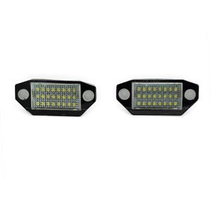 مبيعات المصنع 2 قطع 24smd لا خطأ led رقم لوحة ترخيص ضوء مصباح السيارة لفورد مونديو mk3 2000-2007