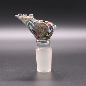 Hookahs Accessories 14.4mm 18.8mm Colorful Glass Bowl for Bong Pipe Piece Slide Male Bubbler