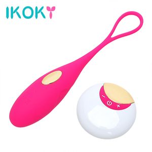 IKOKY Kegel exercício Bola Adulto Jogos Koro vibrador loja USB Recarregável Sex toys para mulher feminina Vagina Treinador Vibrador S1018