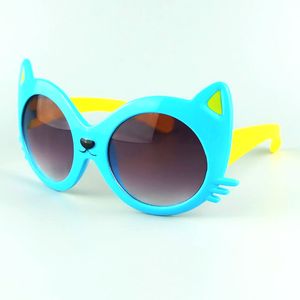 DHL EMS無料の赤ちゃんキッドCATEYEサングラスプラスチックフレーム子供Gogglesメガネ男の子グリル屋外UV400ラウンドサングメガネOculos Eyewear