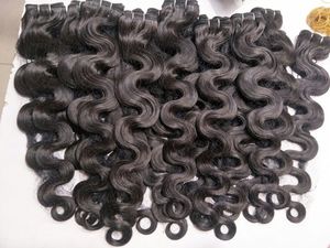 capelli 6 bundle lotto un lotto 100 capelli vergini brasiliani tessuto dei capelli umani onda del corpo ondulata estensioni dei capelli di colore naturale confezione da 100 g