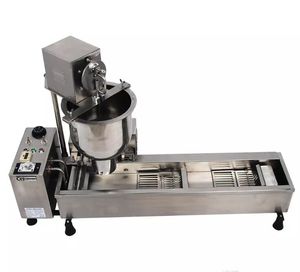 Máquina de donut automática completa 110V 220V 3000W equipamentos de processamento de alimentos de aço inoxidável fabricante de donut de donuts fazendo