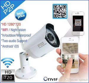 Nuova telecamera IP wireless 720p sistema di sicurezza wifi sorveglianza di acquisizione video esterna