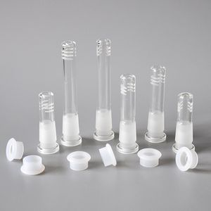 Six Cuts Glass Downstem for soft glass bong 18.8mm downstem into a 14mm bowl 3cm/5cm/8cm for choice glass down stem diffuser/reducer