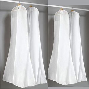 Surper Big 180 cm vestido de casamento sacos de vestido de alta qualidade branco saco de poeira longa capa de vestuário de armazenamento de viagem cobre