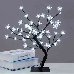 Simulação LED árvore luz cerejeira luz casa decorações bela cerejeira