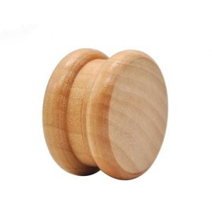 Round Wooden Herb Grinder Portable Durable Metal Crusher 55mm Two Layers Hand Muller Shredder High Quality 4 8yh ff