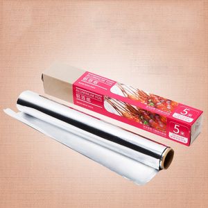 DIHE 5Meters Baking Aluminum Foil Relaxed Not Sticky High Temperature Resistant food grade household online shopping Aluminum foil roll