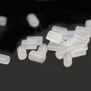 10000pcs/bag or set 3.5mm Earrings Back Stoppers ear Plugging Blocked Jewelry Making DIY Accessories white clear plastic