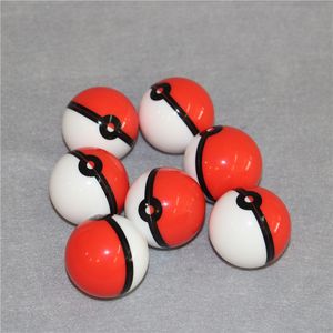 Silikon 2 Ball Grade Food Grade Silicone Ball Pojemnik Słoik Do Olej DAB Suche Zioła Wax Box Szklane Bongs