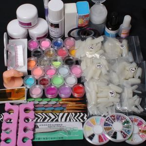 Wholesale tools sets for sale for sale - Group buy Hot Sale DIY Nail Art Half Nail Tips Acrylic Liquid Powder Pump Tool Set