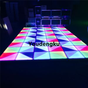 Factory Direct Sale 432PCS * 5mm 10mm Akrylowa LED Cegła Światła RGB LED Dance Parkiet Scena Night Club Ślub DMX LED Dance Floor