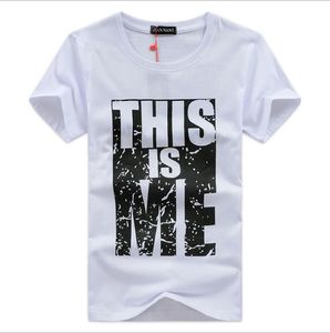 Marke Designer-Mode Neue T-Shirts Herrenbekleidung Slim camisa masculinasT Hemd Männer Sommer Baumwolle Kurzarm Top Brief Gedruckt T-shirts