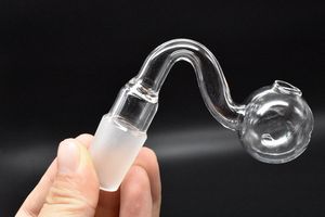 10mm 14mm 18mm maschio femmina chiaro spesso vetro pyrex bruciatore a nafta tubi dell'acqua per piattaforme petrolifere bong in vetro spesse grandi ciotole per fumare