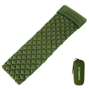 TOMSHOO Camping Mat Inflatable Sleeping Pad Moistureproof Air Mattress Cushion Sofa Bed Outdoor Beach Mattress with Pillow