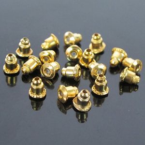 1000pcs/lot Gold Silver Plated Earring Backs Bullet Stoppers Earnuts Ear Plugs Alloy Findings Jewelry Accessories 2 Colors Wholesale Price