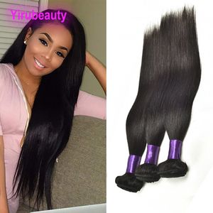 Peruwiańskie nieprzetworzone Remy Human Hair 3 Bundles Naturalny kolor jedwabisty prosty 10a Remy Hair Extensions Weves 10-30 cala