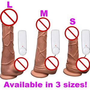 Sexmassager dildo -simulering av penis roterande vibrator med starka sugkopp sexleksaker för kvinnors sexprodukt