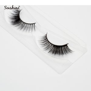 Seashine Huge Stock 3D Mink Strip Eyelashes 3D Mink Lashes Low Price Private Label Mink Fake Eyelashes False Eyelashes