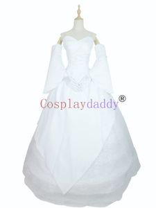Final Fantasy XV LUnaafreya Nox Fleuret Sukienka ślubna Cosplay Costume E001