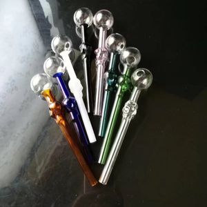 Colore Skull Bone Straight Pot Bong all'ingrosso Bruciatore a nafta Tubi Tubi d'acqua Rigs in vetro Fumo