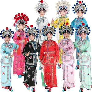 Fantasia feminina de soldado geral, traje de lutador de ópera, pequim, henan, huang mei, sichuan yue, óperas, dao ma dan, vestido de performance de palco