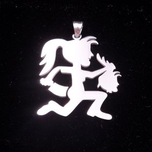 Lot 5pcs in bulk silver Stainless Steel large GAMER hangman Hatchet Girls With Boy head charm juggalo juggalette ICP sale price