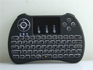 ワイヤレスバックライト付きブラックライトキーボード H9 フライエアマウスマルチメディアリモコンタッチパッドハンドヘルド Android TV ボックス