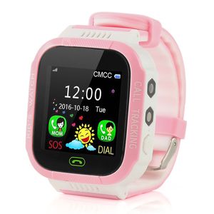 GPS Kids Smart Watch Anti-Lost Flashlight Baby Smart Wristwatch SOS Call Location Device Tracker Kid Säker vs Q528 Q90 DZ09 U8 Smart Watch