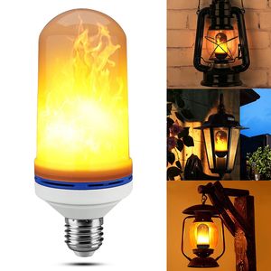 LED Flame Effect Light Bulb E27 6W LED Simulated Flickering Vintage Flame lamps for Bar Xmas Holidays Festival Decoration