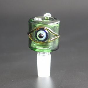 Ciotola oculare in vetro colorato inebriante per narghilè Bong con giunto maschio da 14 mm Bong di alta qualità per ciotole per tubi dell'acqua Dab Rigs