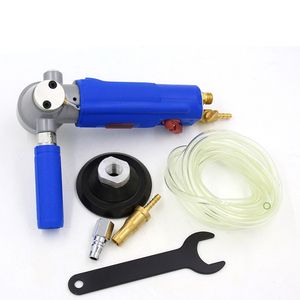 Water Jet Pneumatic Grinder Power Tools 3 or 4 Inch Marble Jade Stone Floor Air Polisher Sander Grinding Tool Three Gear Speed Adjust