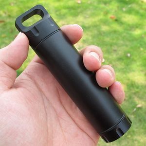 Heißer Verkauf Outdoor Taktische EDC versiegelte Aufbewahrungsdosen wasserdichte Box Wandern Camping CNC Metall Outdoor Survival Feuchtigkeitsbeständige wasserdichte Flasche