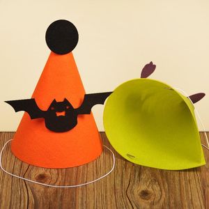 Hot Festive Halloween forniture Cappelli fatti a mano Zucca pipistrello teschio strega Evento festivo Decorazione per feste KD1